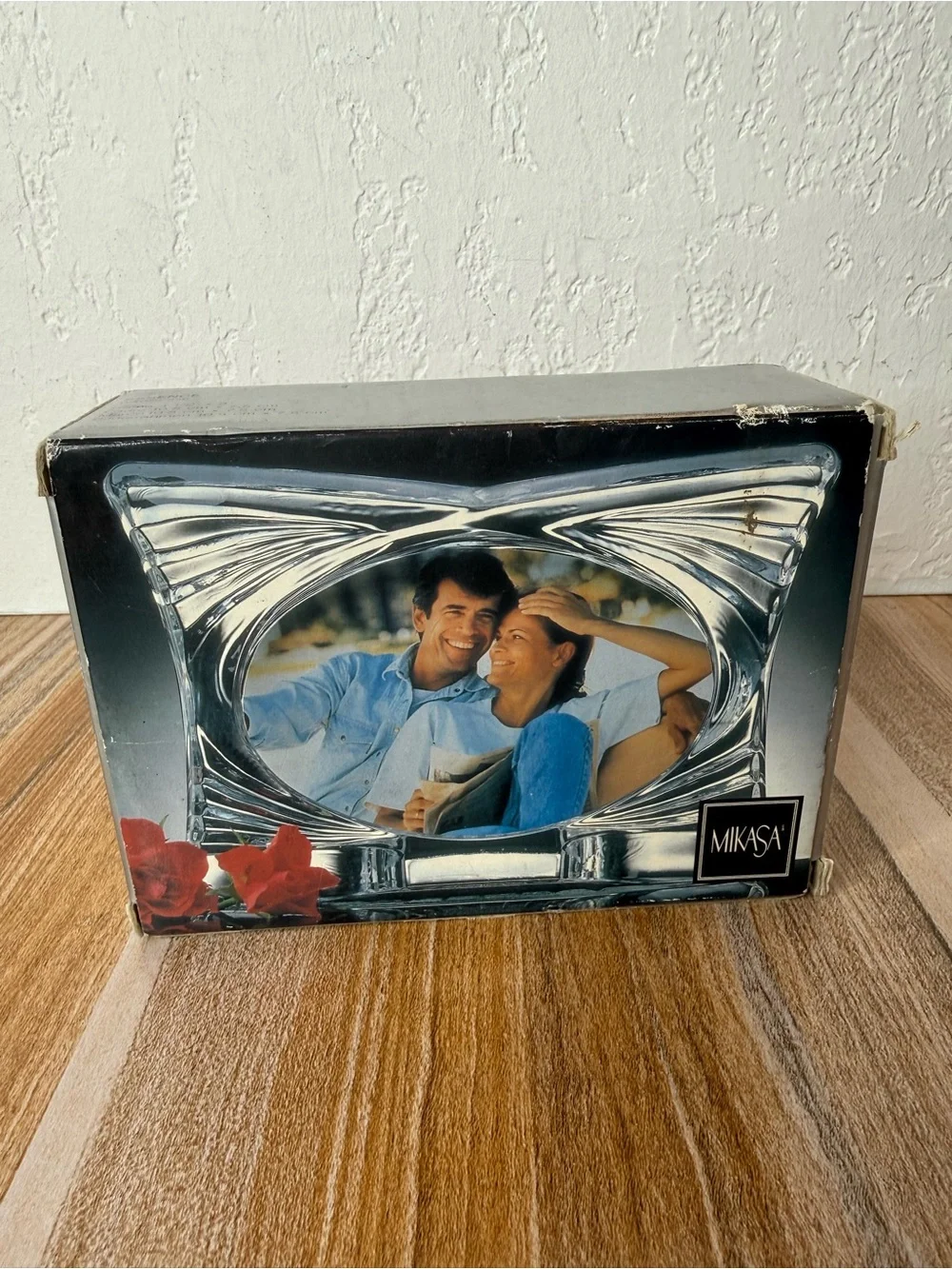 Vintage Mikasa Essence Crystal Photo Frame 4 1/2